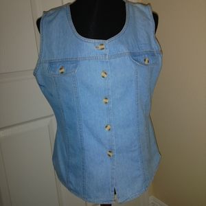 BILL BLASS Vintage denim vest
